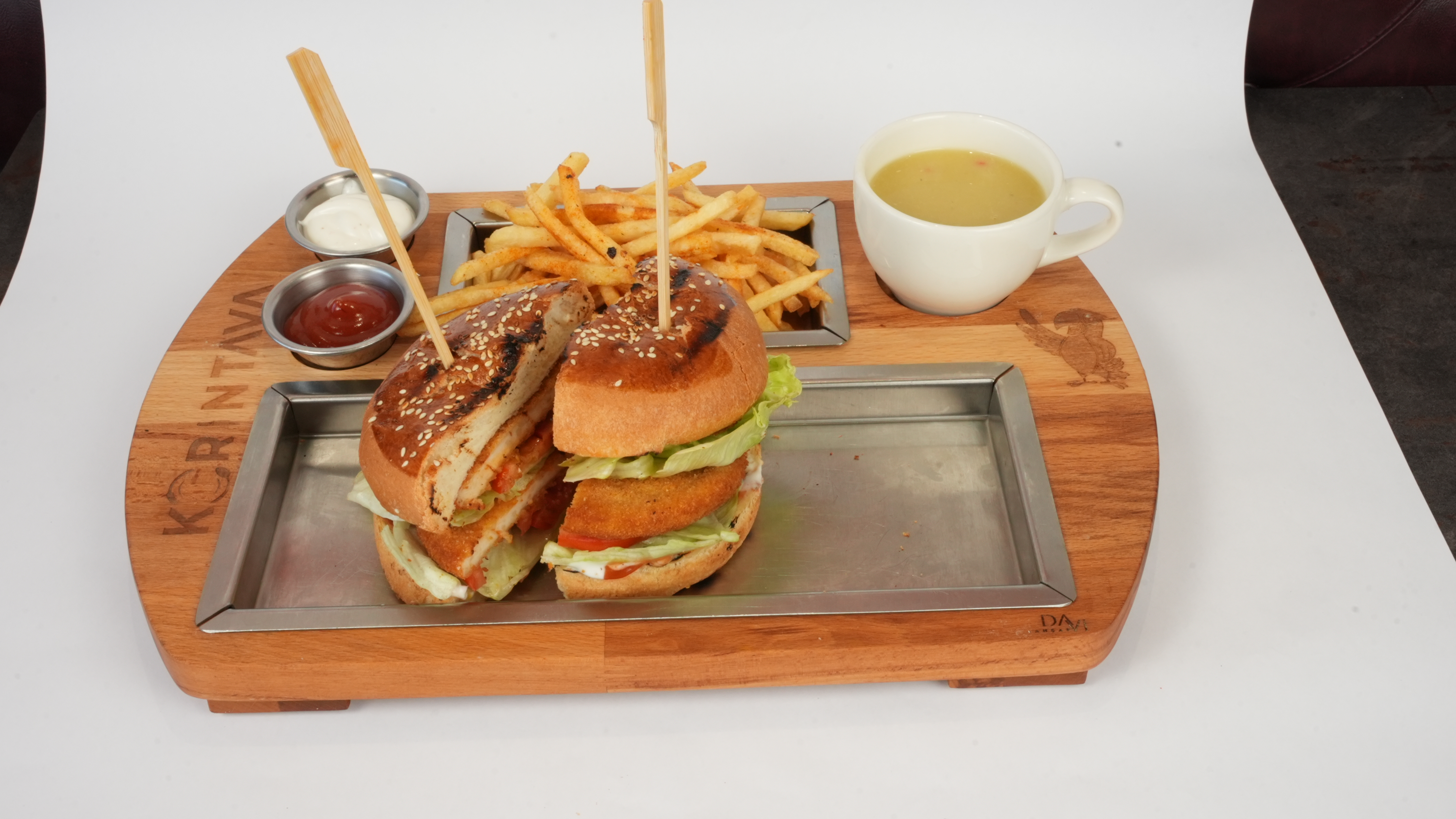 Double Tavuk Burger